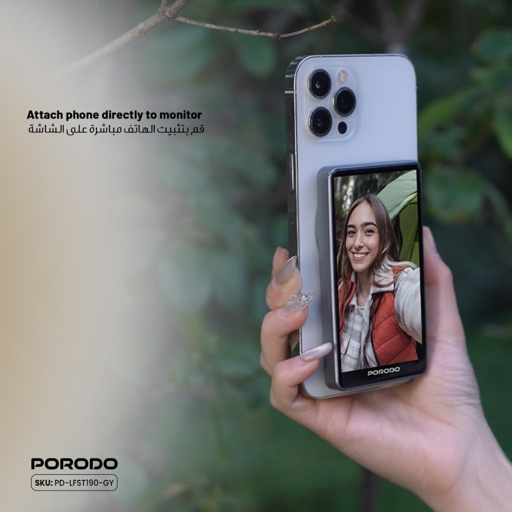 Porodo Lifestyle Selfie Screen Monitor Magnetic Mirroring Device ...