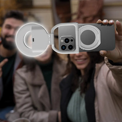 Porodo SnapBright Magnetic LED Fill Light – Adjustable Brightness Compact Light (White)