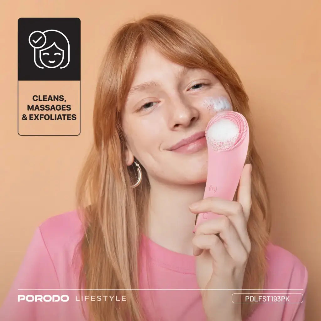 Porodo Lifestyle Sonic Vibration Facial Cleansing Brush