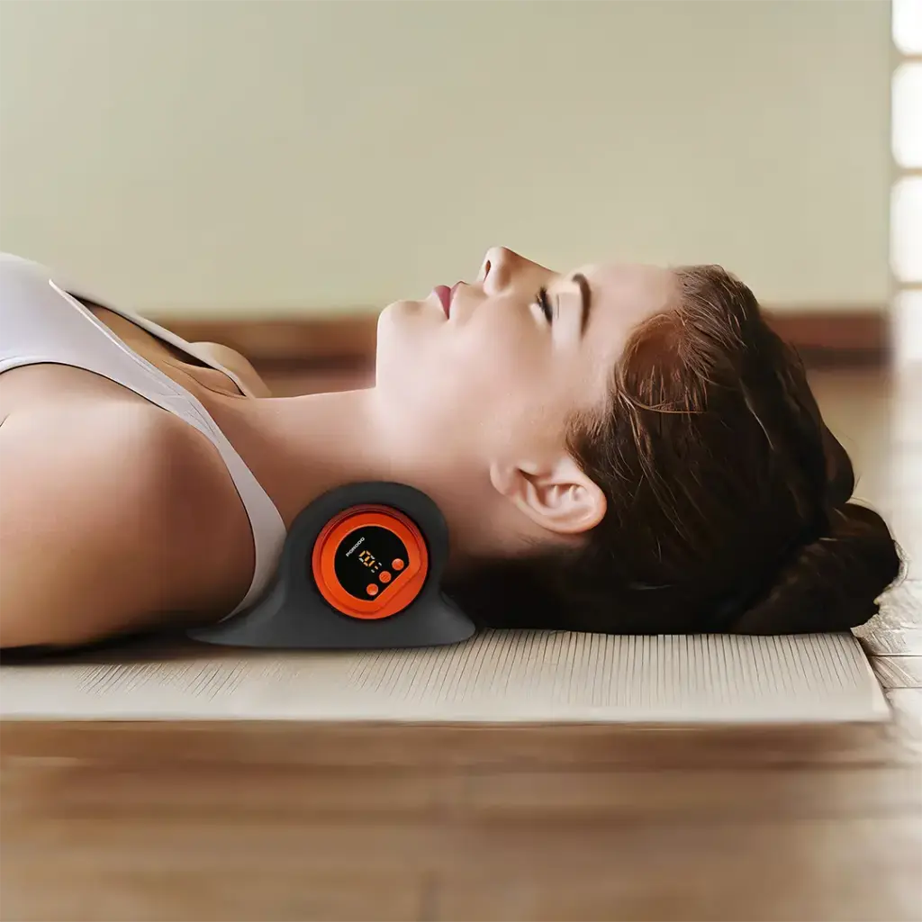 Porodo Lifestyle Tri-Mode Heated Cervical Pillow Massager
