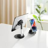 Porodo Magnetic Phone Holder – Adjustable Telescopic Rod, Strong Magnetic Grip (Black)