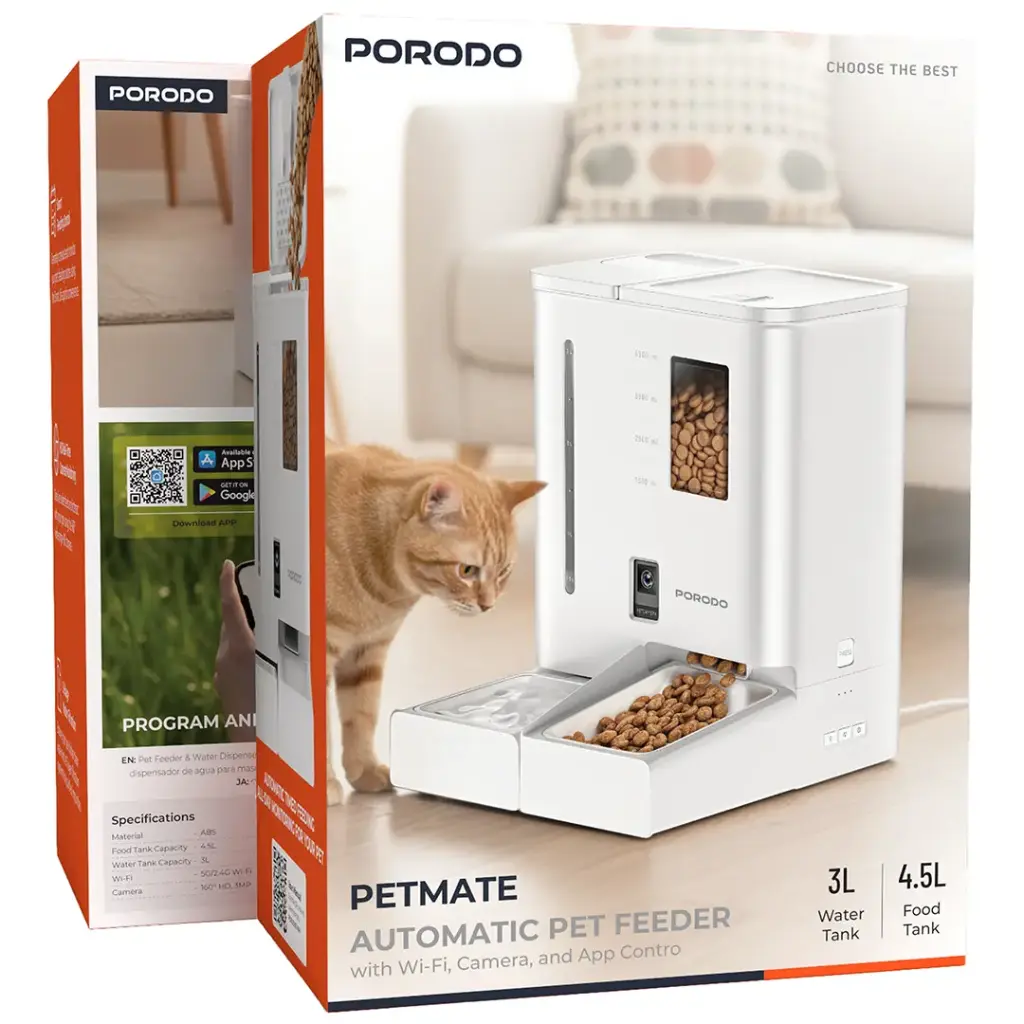 Porodo Petmate Automatic Smart Pet Feeder