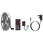 Porodo Blue 16.4 Ft Sound Reactive RGB Strip Light with 44 Key Remote - image 4