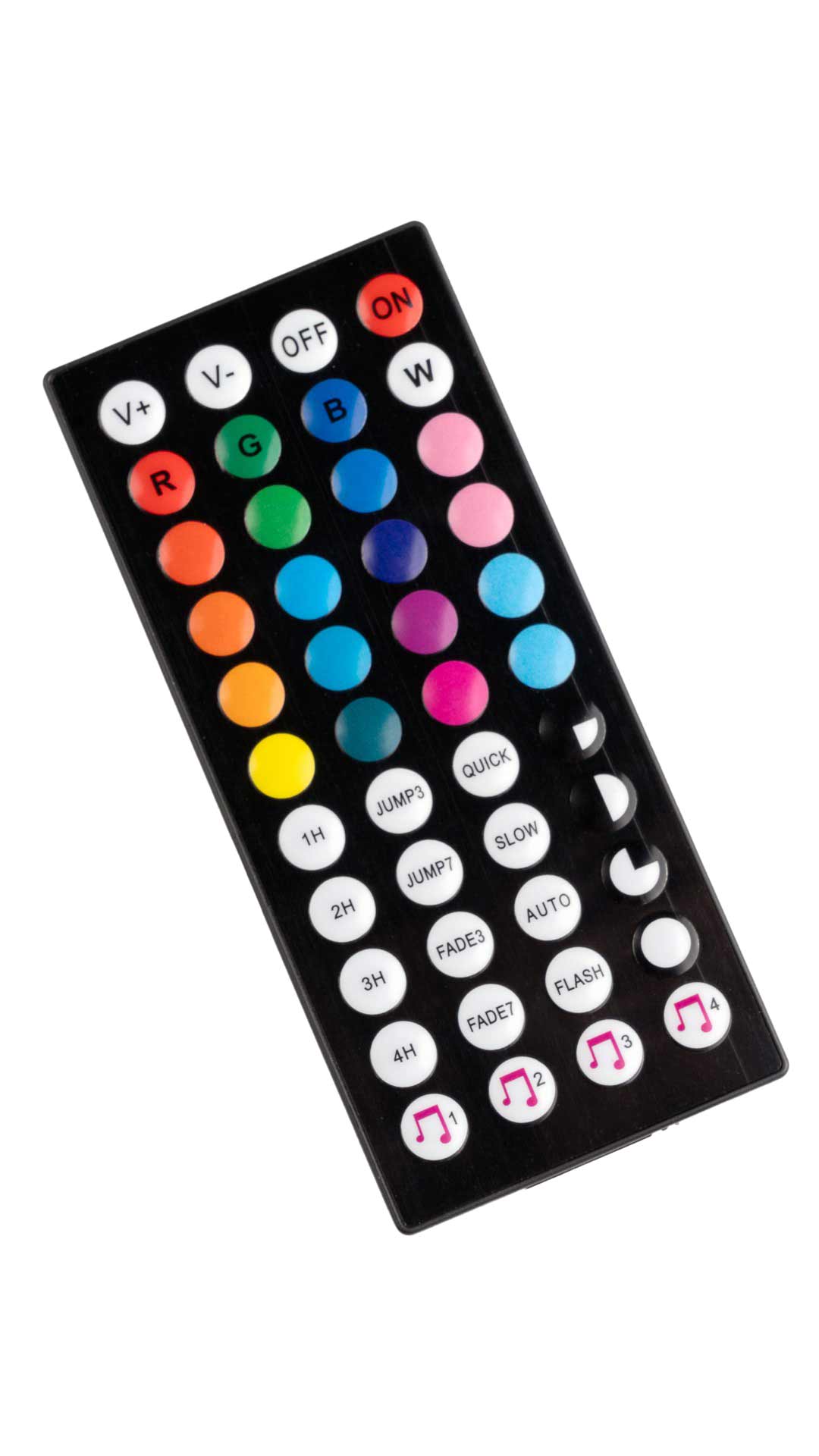 Porodo Blue 16.4 Ft Sound Reactive RGB Strip Light with 44 Key Remote - image 3