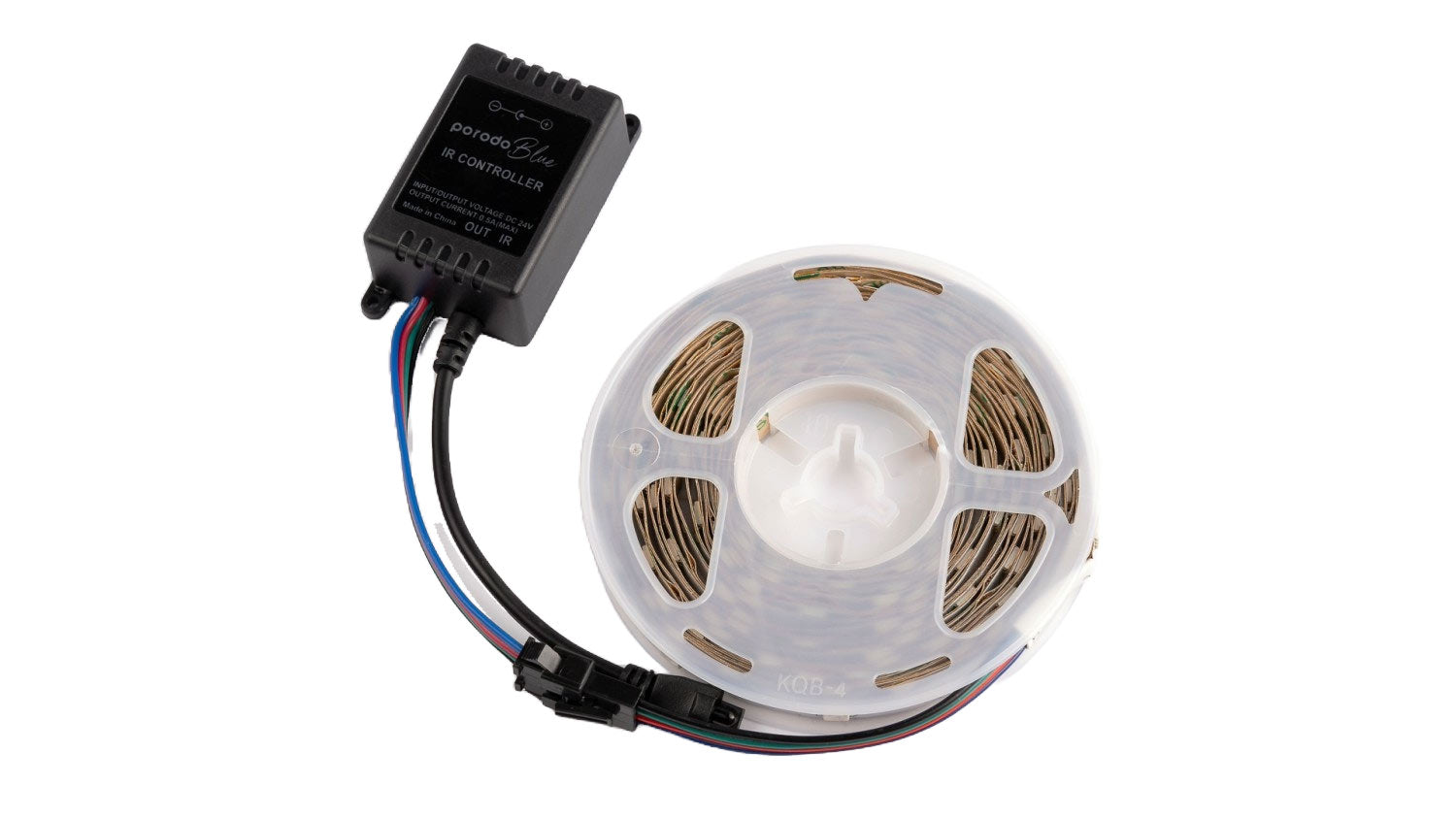 Porodo Blue 16.4 Ft Sound Reactive RGB Strip Light with 44 Key Remote - image 2