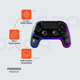 Porodo Gaming Crystal Shell PS4 Controller feature view