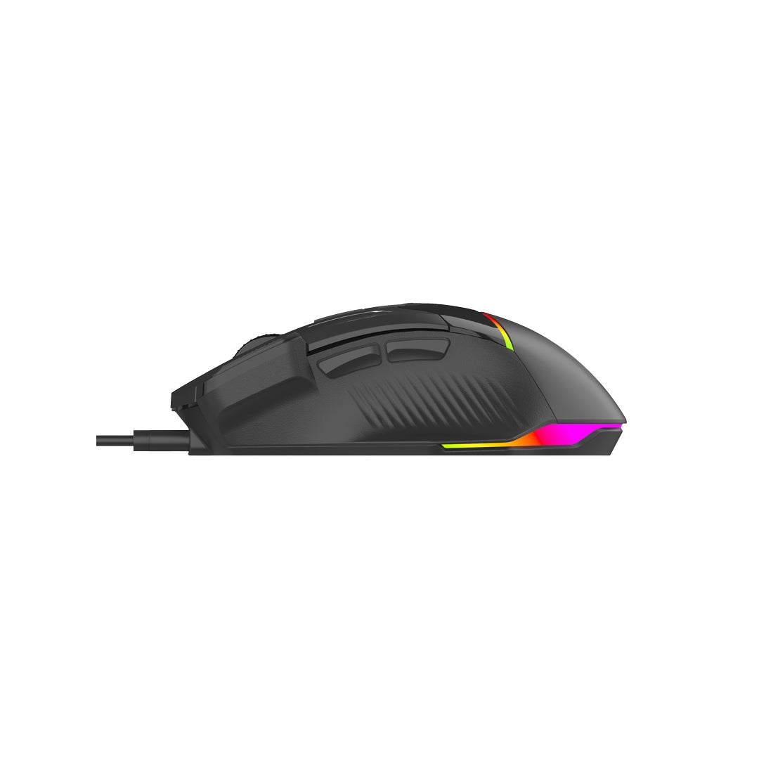 Porodo Gaming 8D RGB Wired Gaming Mouse DPI 7200 - Black - image 4