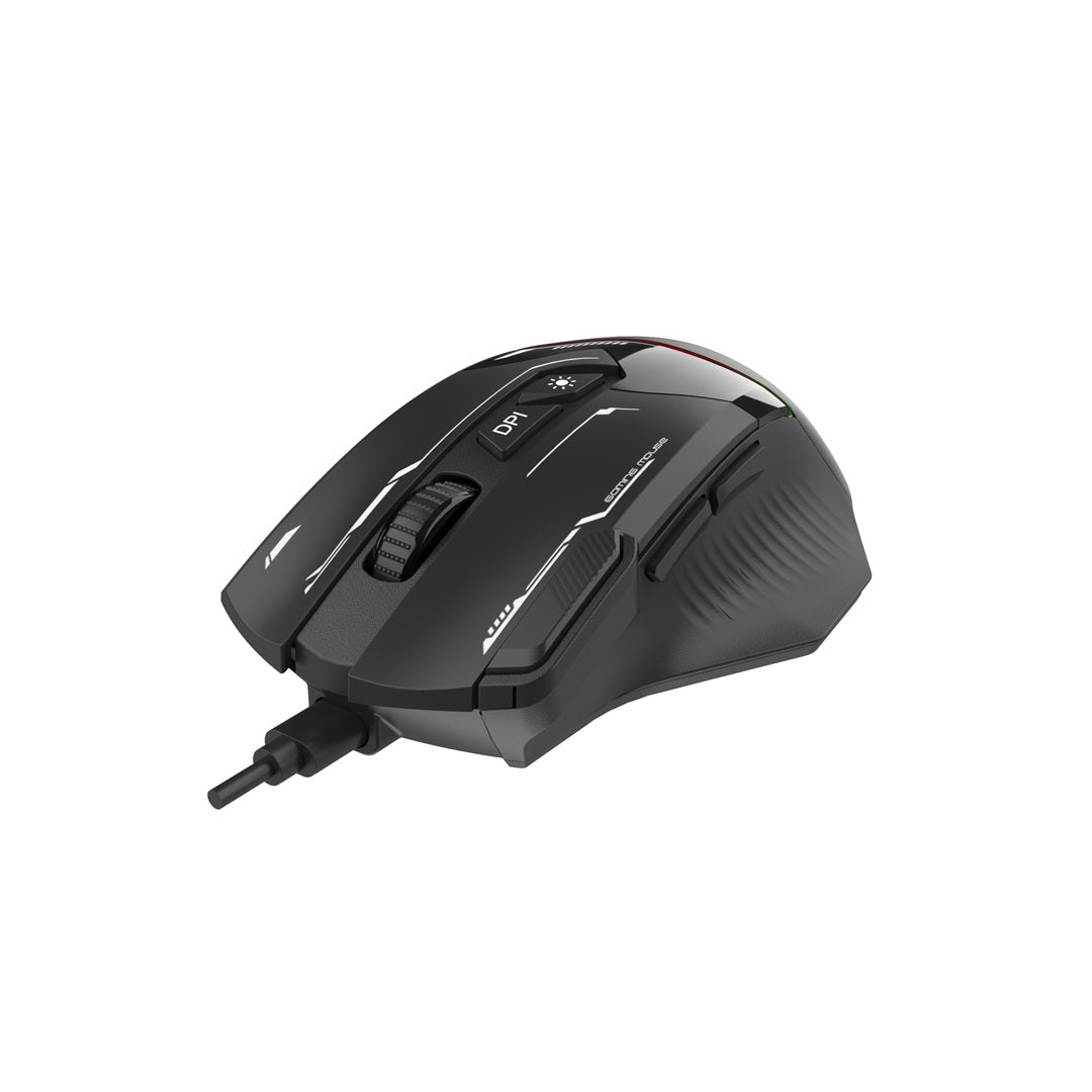 Porodo Gaming 8D RGB Wired Gaming Mouse DPI 7200 - Black - image 2