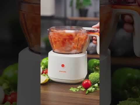 Porodo Lifestyle 88W 4-in-1 Mini Food Processor - White - additional official image