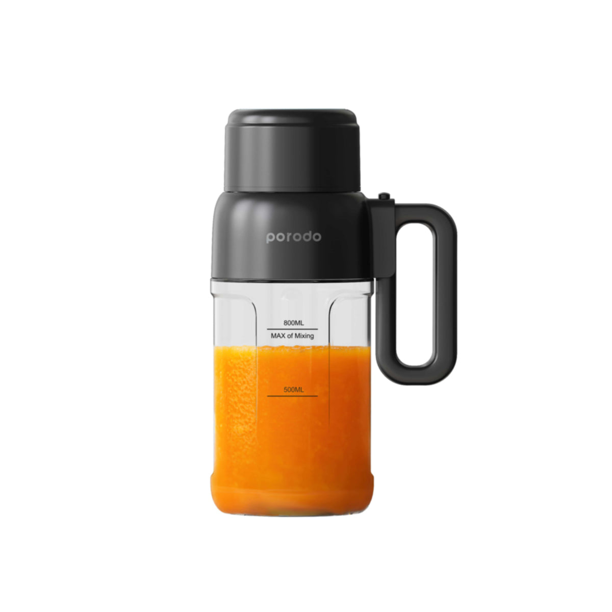 Porodo LifeStyle Portable Juicer Blender with Straw 800mL 120W - Black - image 2