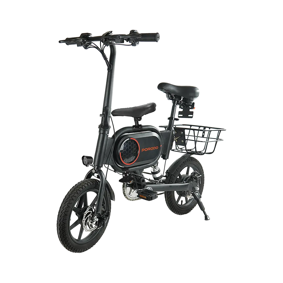Porodo Lifestyle Folding Urban Electric Bike - Black - image 2
