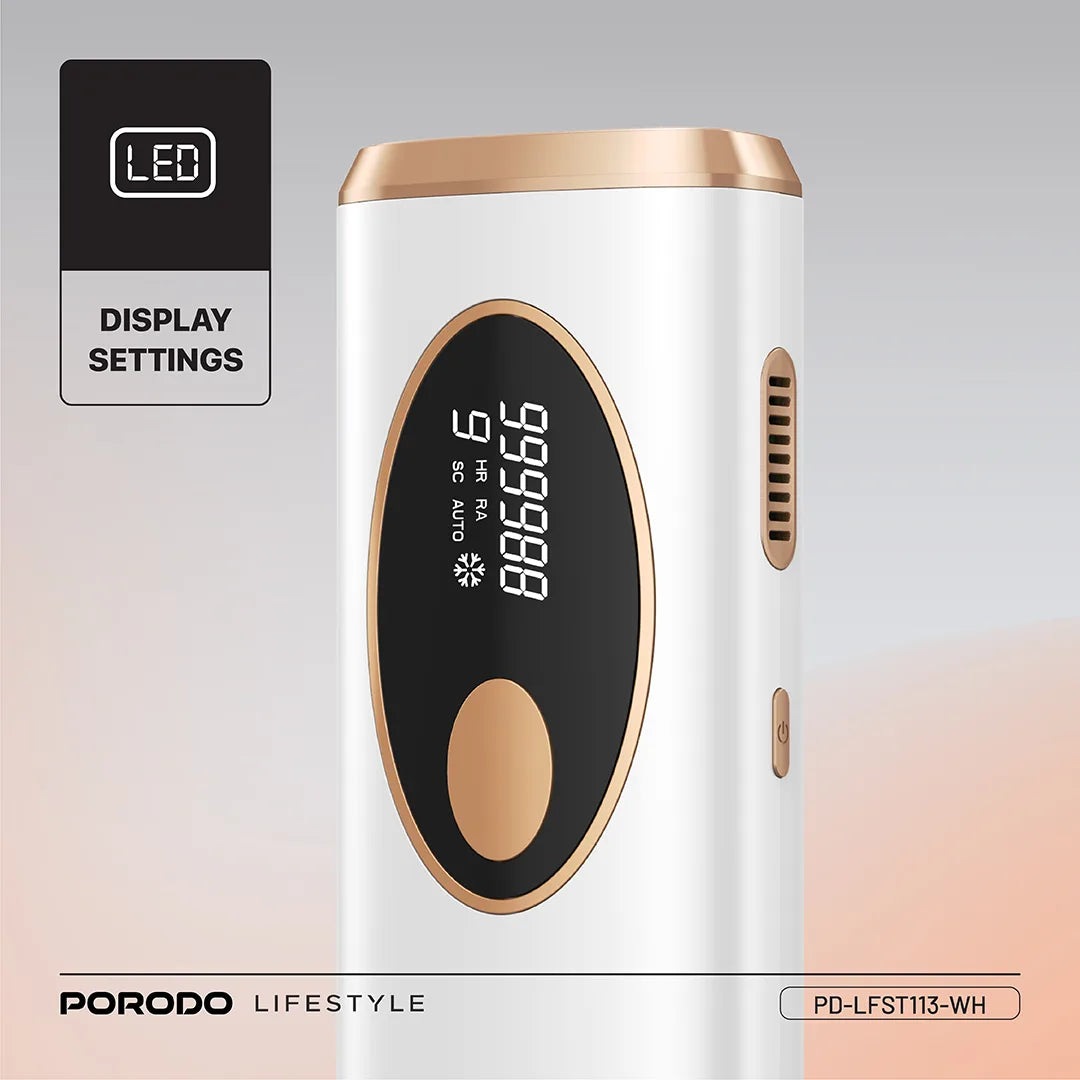 Porodo Lifestyle IPL Hair Removal Advanced Skincare Technology - White - image 4