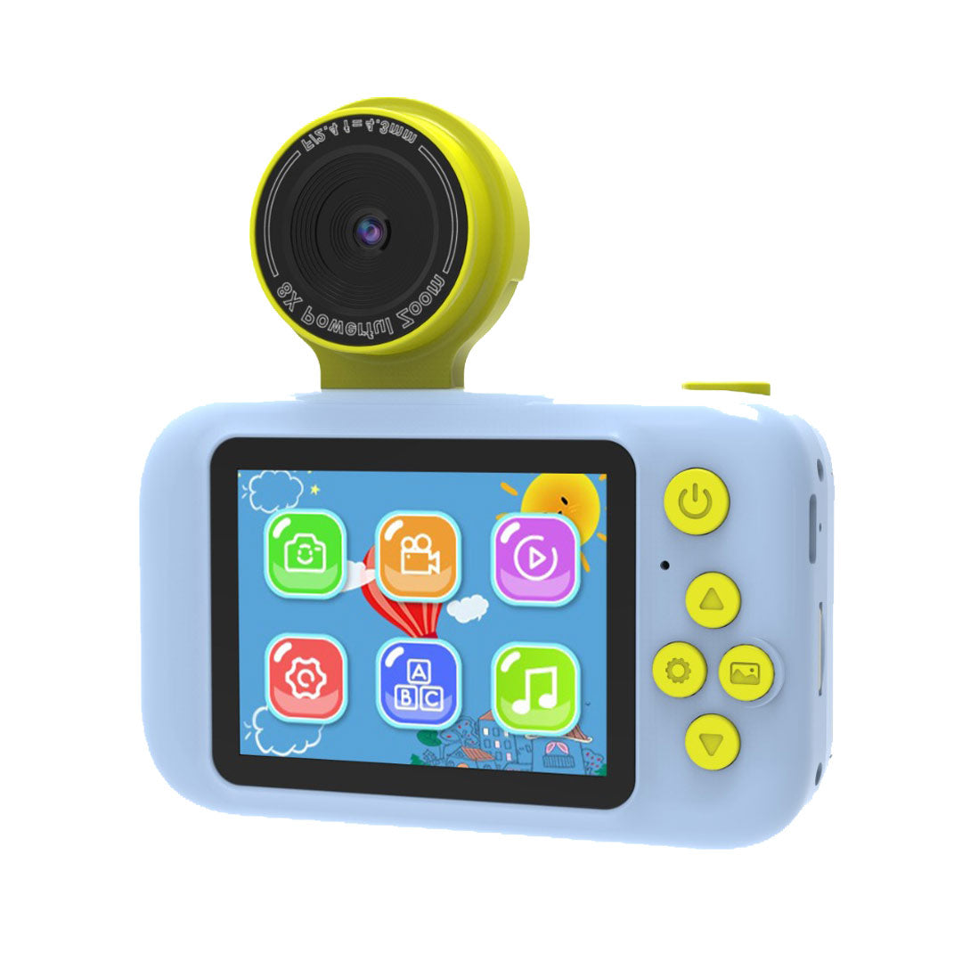 Porodo Kids Flip Digital Camera screen and tripod view