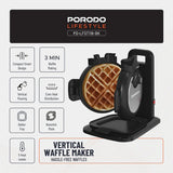 Porodo Lifestyle Vertical Waffle Maker - Black - image 3