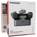 Porodo Orion Lavalier Microphone Type-C & Lightning - Black - image 4
