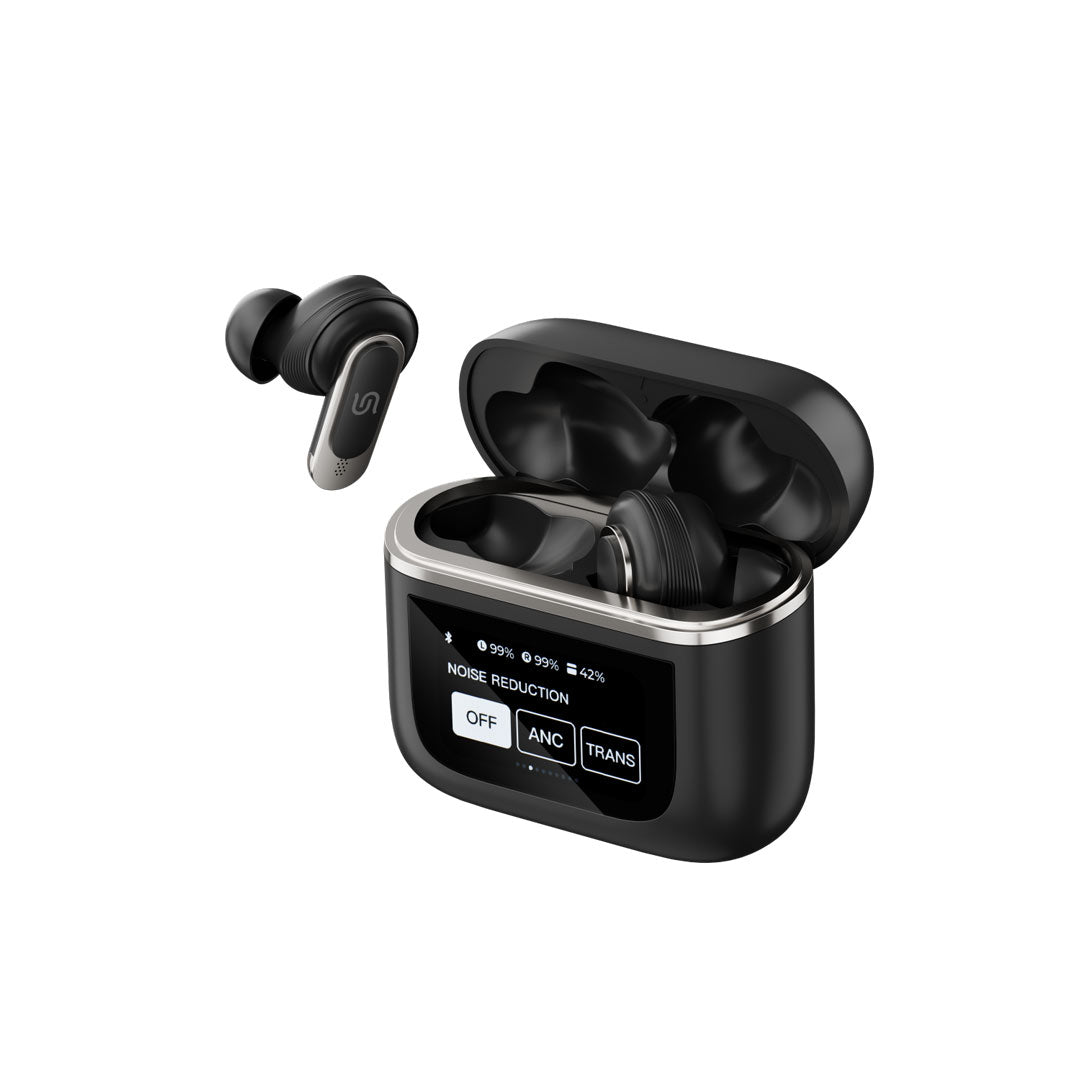 Porodo Soundtec Guide ANC TWS Earbuds with Touch Screen - Black - image 2