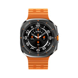 Porodo Voyager Smart Watch Black Orange strap