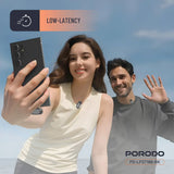 Porodo Wireless Lavalier Microphones Type-C - Black - image 4