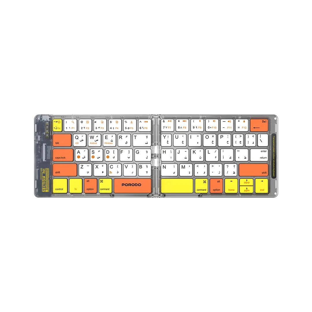 Porodo Crystal Shell Wireless Keyboard