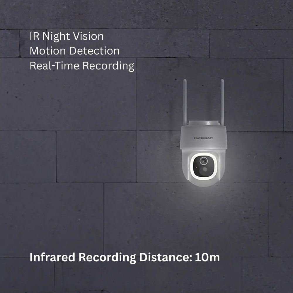 Powerolgoy Built-In Solar Pan & Tilt Outdoor Camera