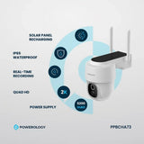 Powerolgoy Built-In Solar Pan & Tilt Outdoor Camera