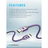 Powerology 8K HDMI Braided Cable 3m