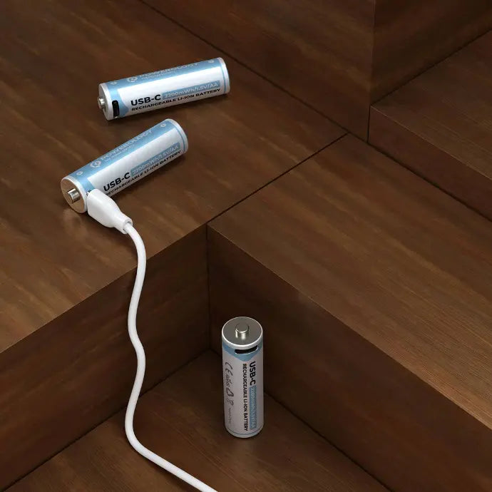 Powerology 1.5V Type-c Rechargeable AA Battery 2200mWh 4 Pcs