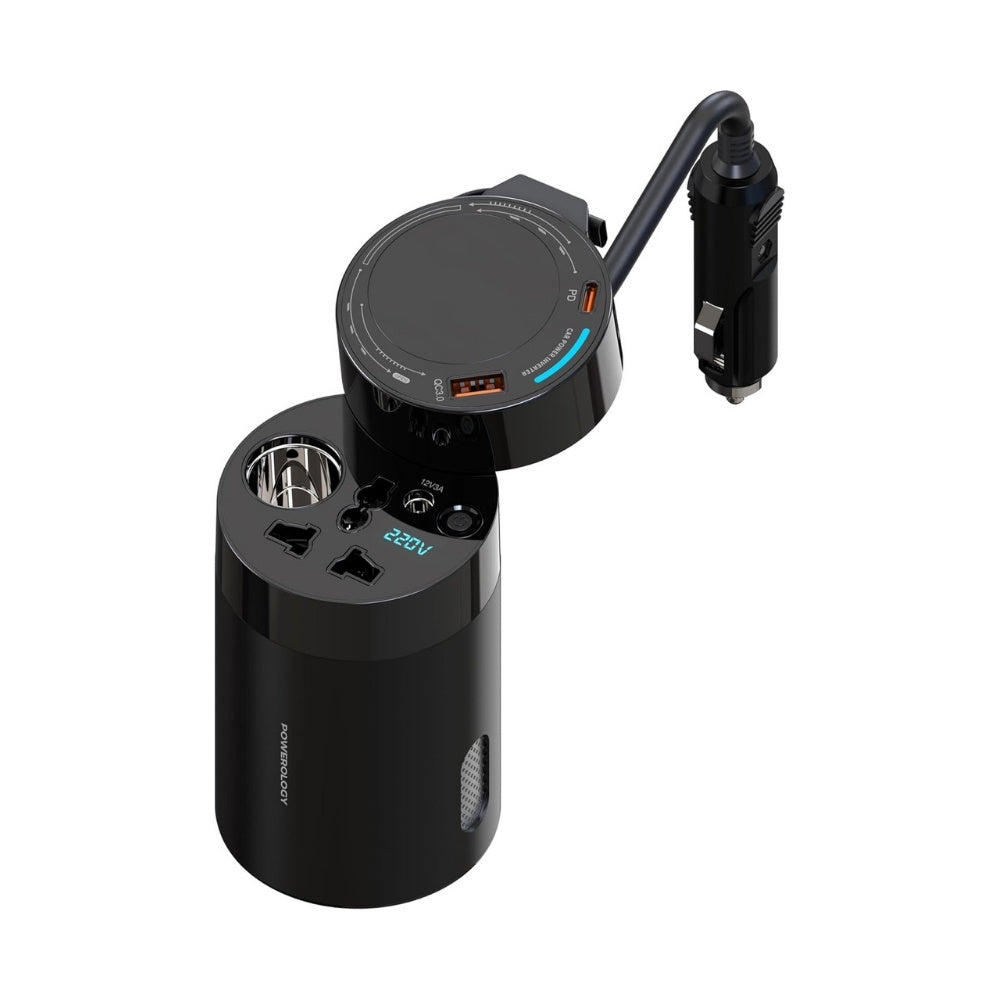 Powerology 200W Universal Car Power Inverter