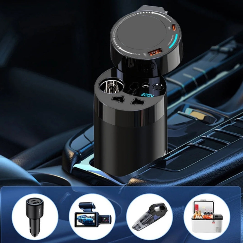 Powerology 200W Universal Car Power Inverter