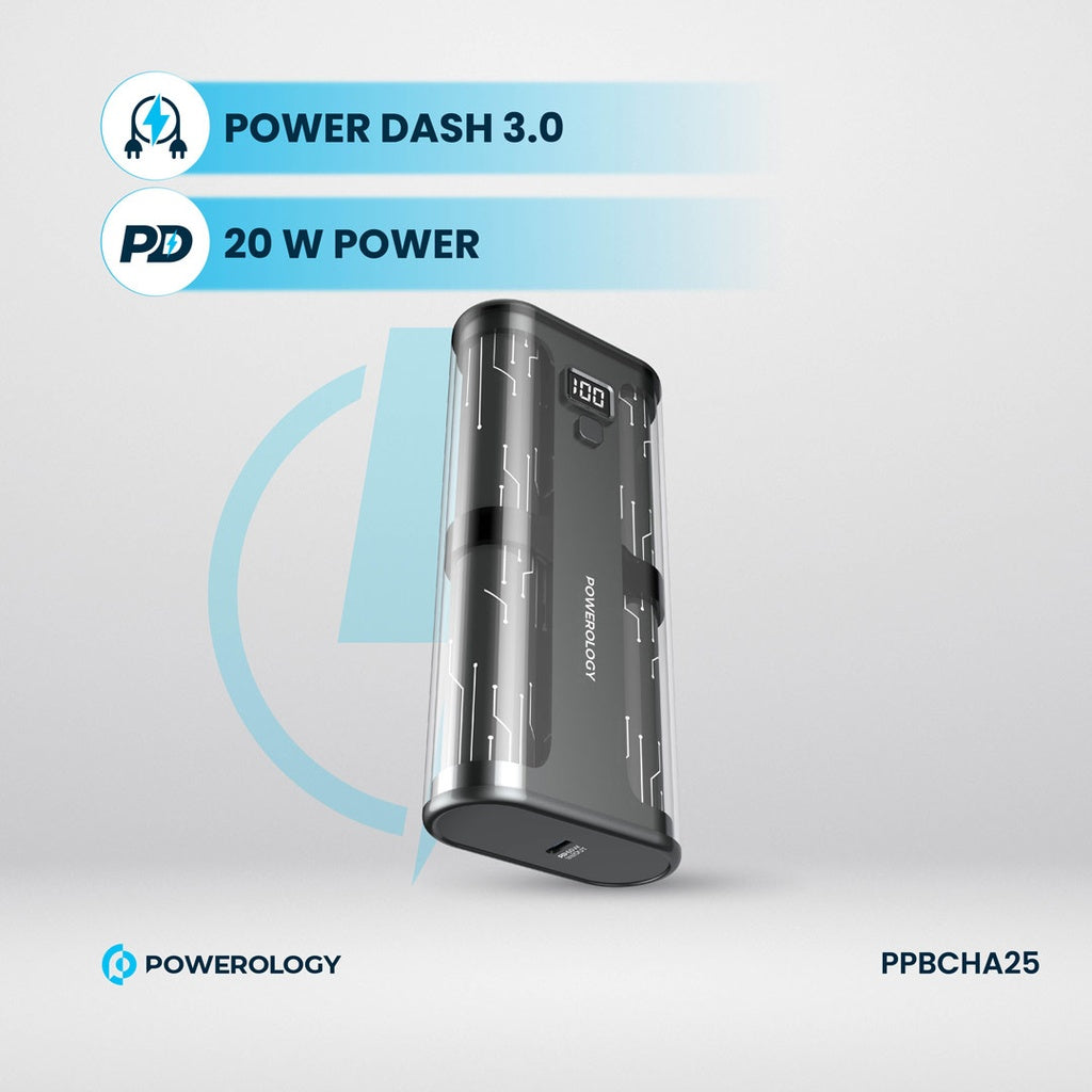 Powerology Crystalline Series Power bank 20000mAh PD 65W