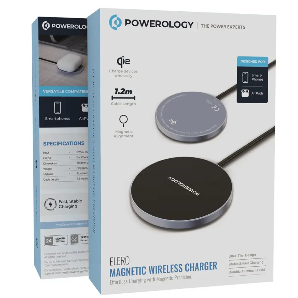 Powerology Elero Magnetic Charger Qi2 15W