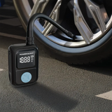 Powerology Portable Electric Tire Inflator – Fast Digital Air Compressor (Black)