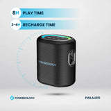 Powerology Portable Loud Speaker 25W – Powerful Wireless Sound with Deep Bass (Black)