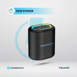Powerology Portable Loud Speaker 25W – Powerful Wireless Sound with Deep Bass (Black)