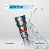 Powerology Rechargeable LED Flashlight with Power Bank Function