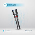 Powerology Rechargeable LED Flashlight with Power Bank Function