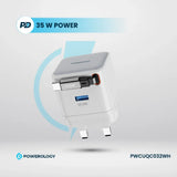 Powerology Single Output with Retractable GaN Charger