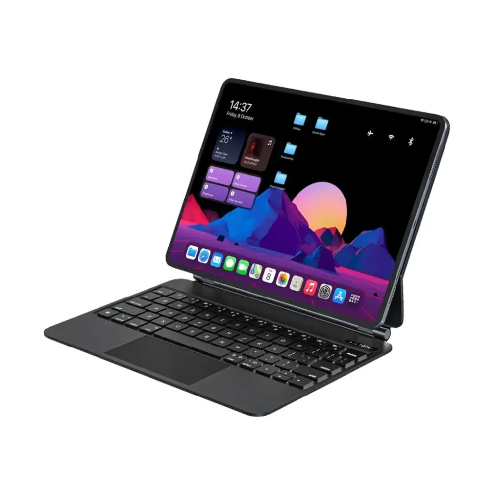 Powerology Magic Keyboard – iPad Pro 11/13 M4 Wireless Keyboard Case