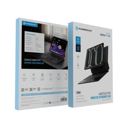 Powerology Magic Keyboard – iPad Pro 11/13 M4 Wireless Keyboard Case