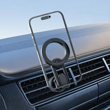 Powerology SnapMount MagSafe Car Holder – Strong Magnetic Phone Mount (Black)