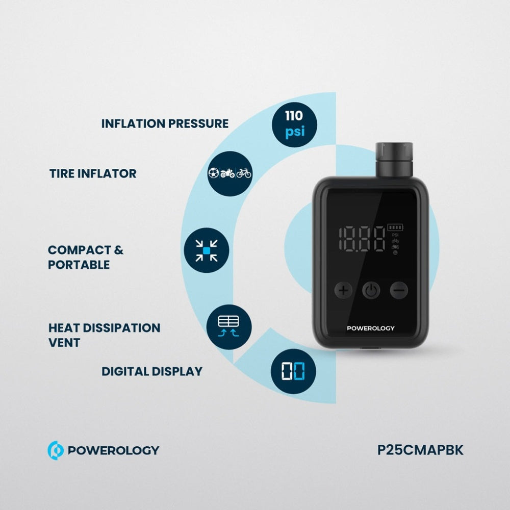 Powerology Super Compact Tire Inflator