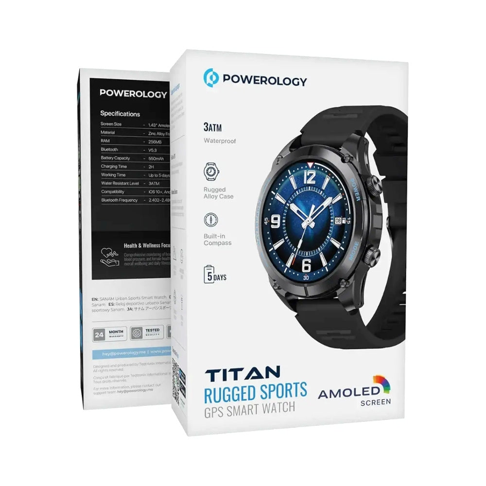 Powerology Titan Rugged Sports GPS Smart Watch