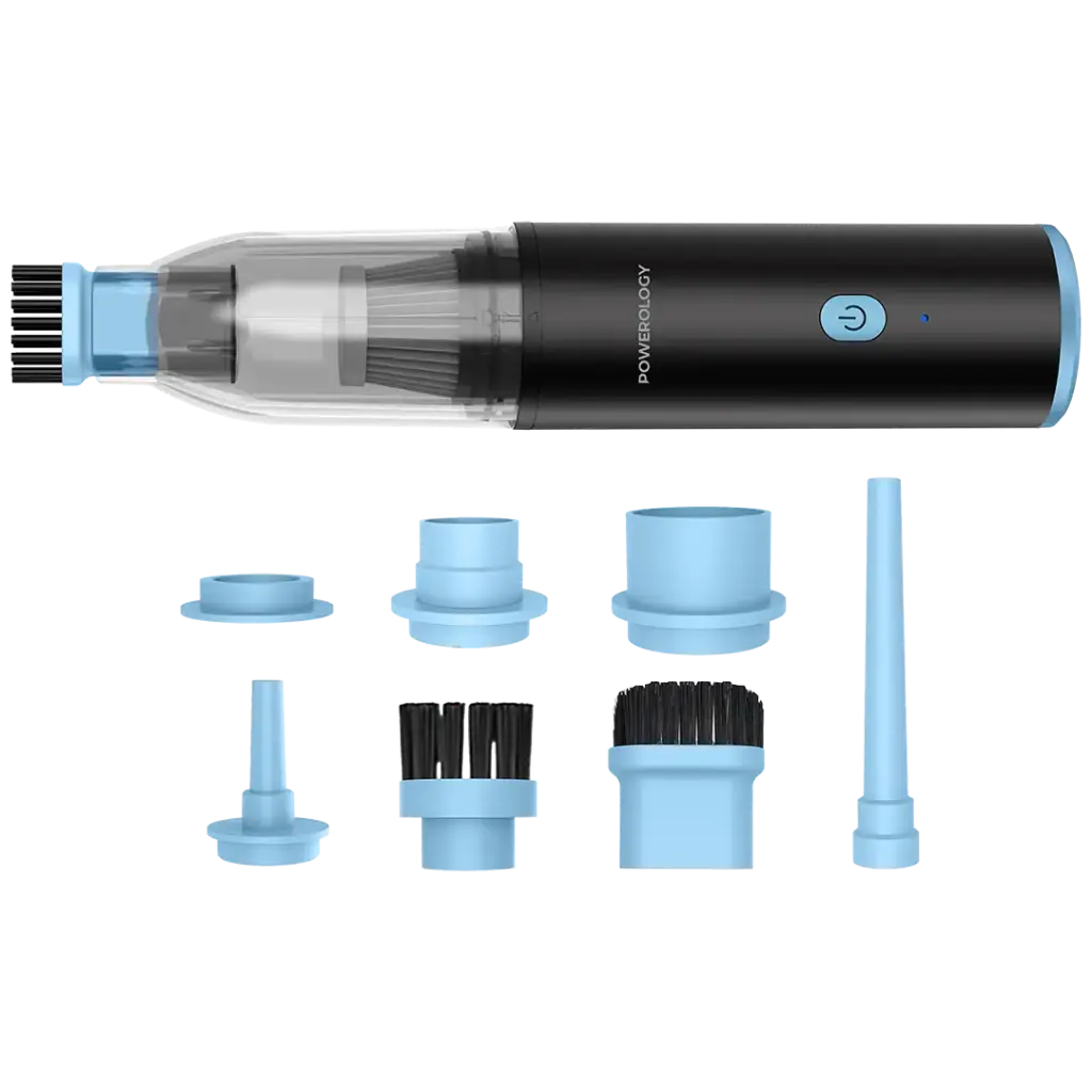 Powerology Turbovac 8-In-1 Handheld Vacuum & Air Duster