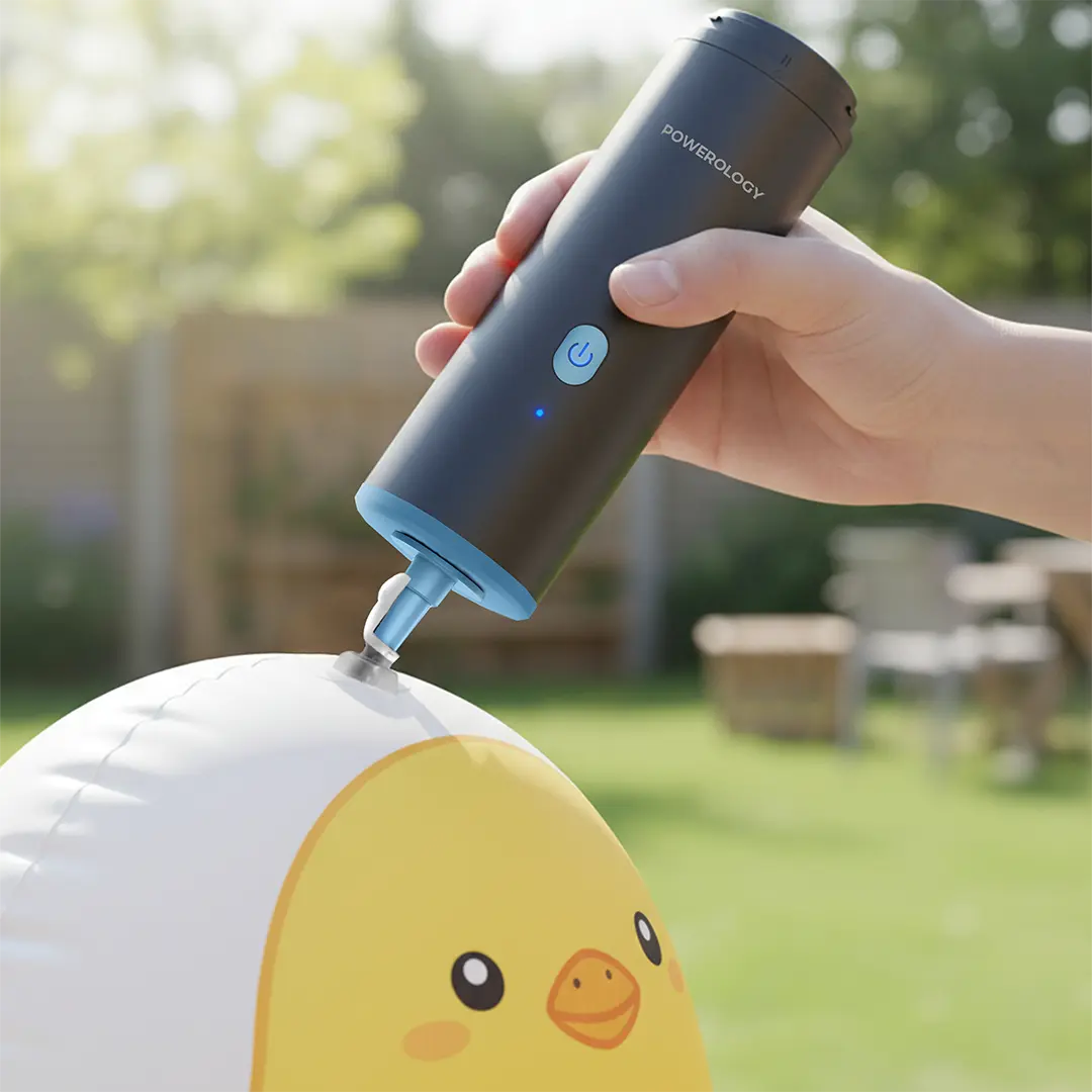 Powerology Turbovac 8-In-1 Handheld Vacuum & Air Duster