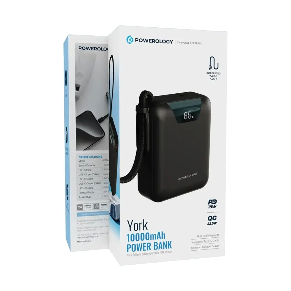 Powerology York 10000mAh Power Bank