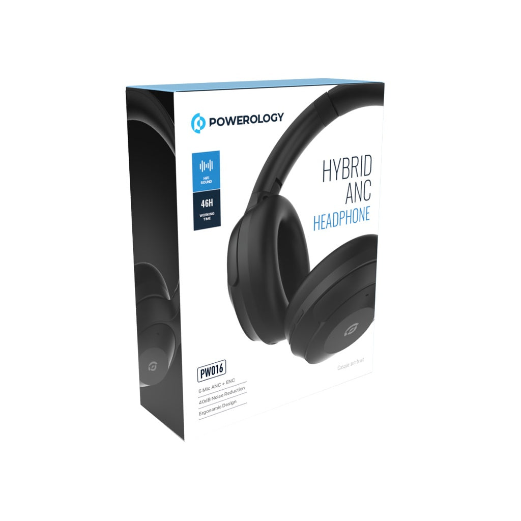 Powerology Hybrid ANC Wireless Headphones