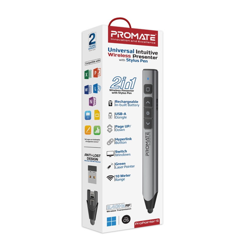 Promate ProPointer-S Presenter with Stylus Pen