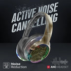 Promate ANC TransTune Bluetooth Headphones with RGB Lights