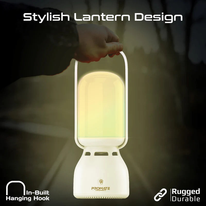 Promate CampMate-5 Portable Multifunctional Bluetooth Speaker Camping Light