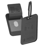 Promate HushTag Anti-Loss Slim Leather Luggage Tag with Smart Tracking